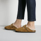 Birkenstock Suede Leather Boston Shearling